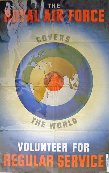 The Royal Air Force covers the world. (poster)