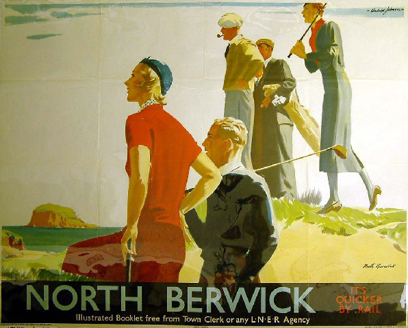 It's Quicker by Rail - North Berwick (poster)