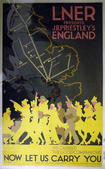 LNER presents J.B. Priestley's England (poster)