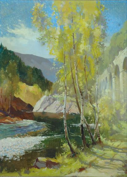 River Garry, Killiecrankie (painting; oil painting; poster artwork)