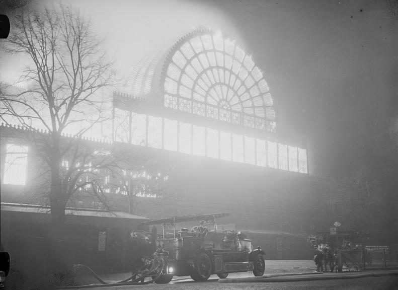 Crystal Palace fire
    A photograph of fire engines at the