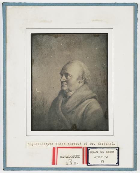 Daguerreotype of Engraving of Sir William Herschel