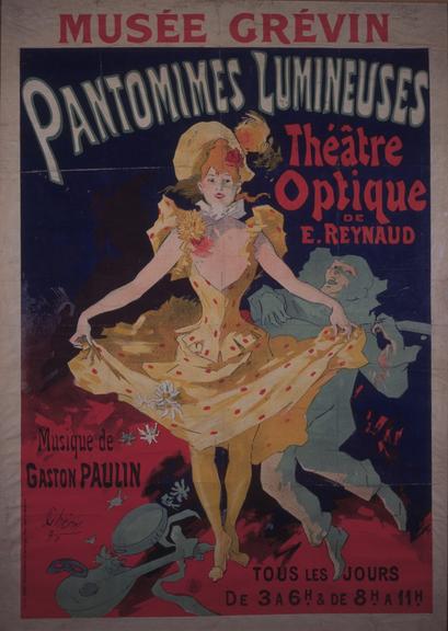 'Pantomimes Lumineuses' poster
    Lithographic poster by Jules