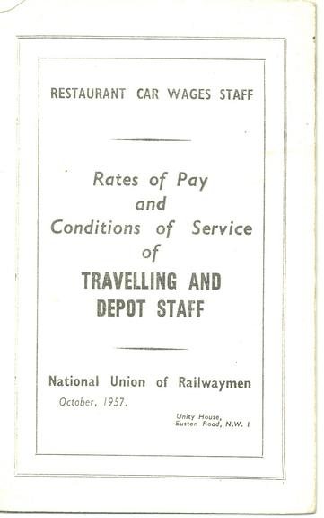 Rates of Pay and Conditions of Service of Travelling and Depot Staff