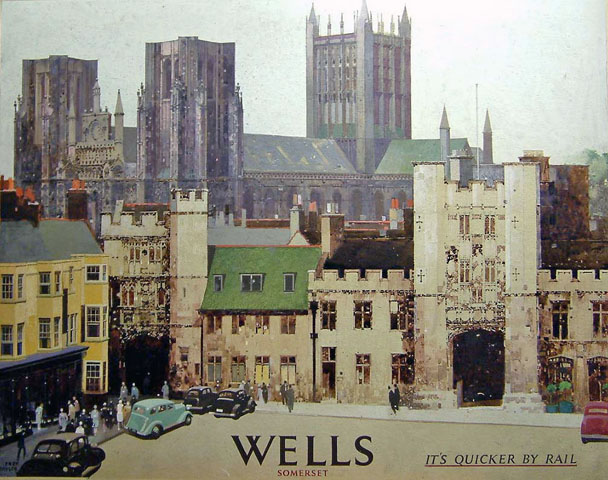 Wells - Somerset (painting; poster artwork)