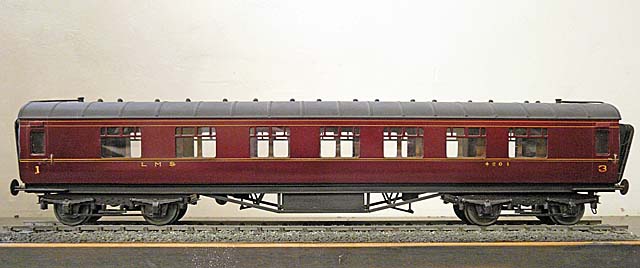 London Midland & Scottish Railway 1st & 3rd Class Corridor No. 4201 (model railway carriage)