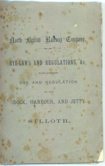 North British Railway Company Bye-Laws and Regulations