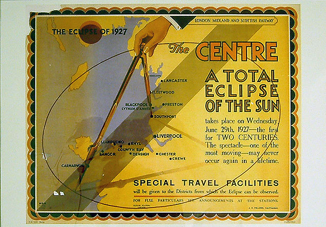 Eclipse of the Sun 29th June 1927, totality viewpoints