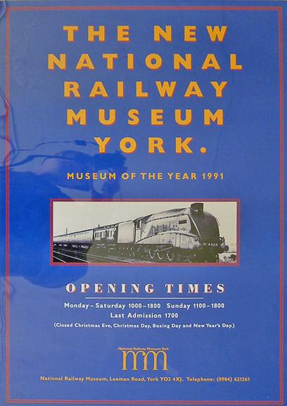 The New National Railway Museum, York. Museum of the Year 1991 (poster (reproduction))