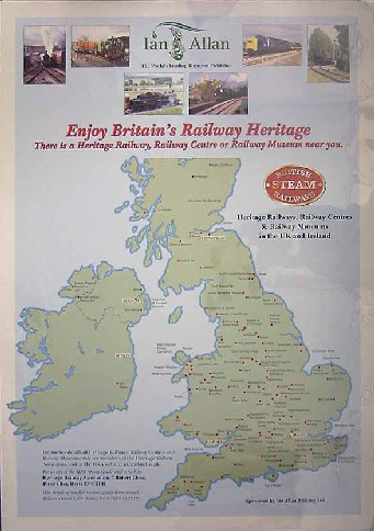 Heritage Railways, Railway Centres & Railway Museums in the UK and