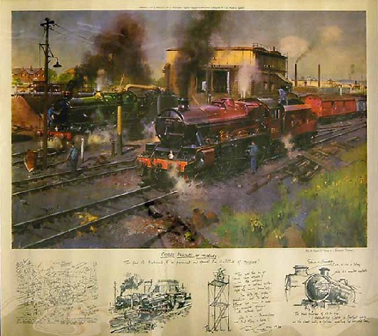 Express Engines at Tyseley (print)