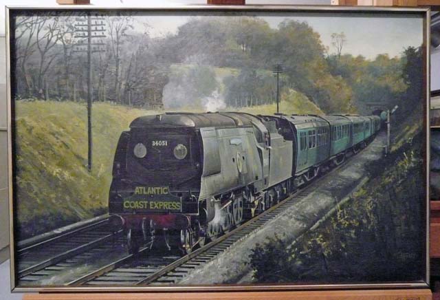 Atlantic Coast Express - Winston Churchill (painting; oil painting)