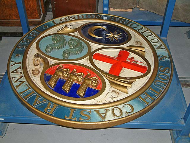 Cast iron plaque from Queenstown Road Bridge, Battersea, London, 1865