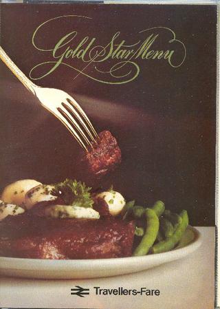 100 years of refreshment travellers fare gold star menu