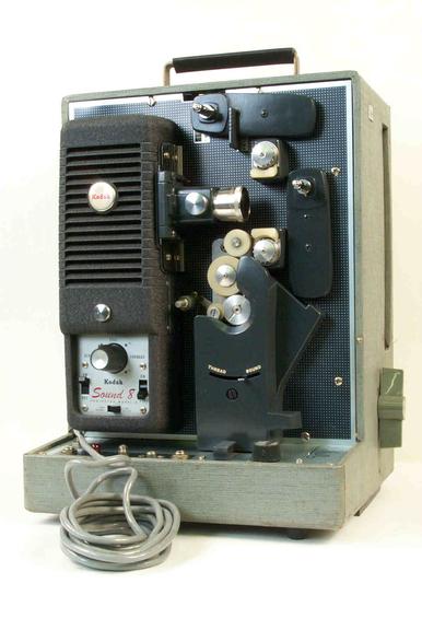 Kodak Sound 8 projector model 1E. Integral case.