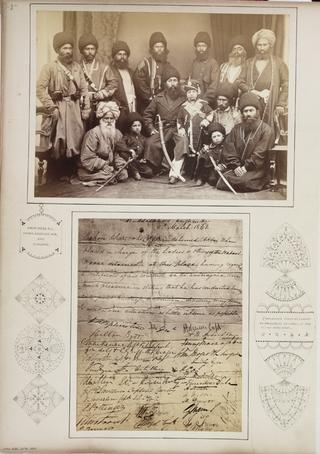 Amir Shere Ali, Prince of Abdulah Jan, and Sirdars