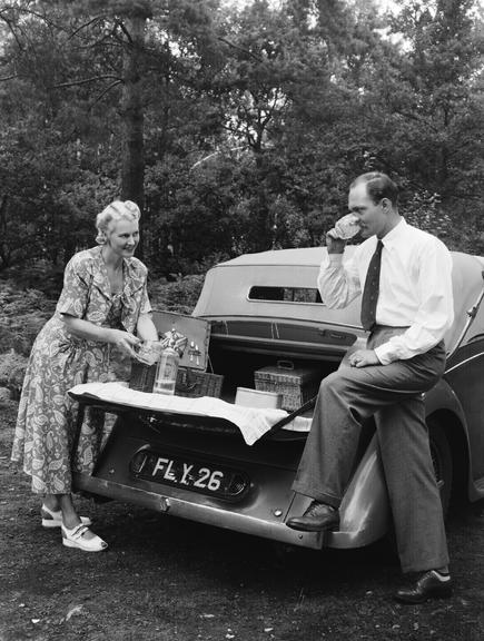 Couple having a picnic