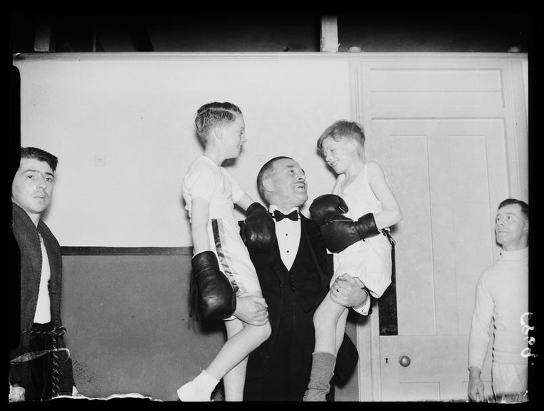 Annual stable lads boxing tournament
    A photograph of the two