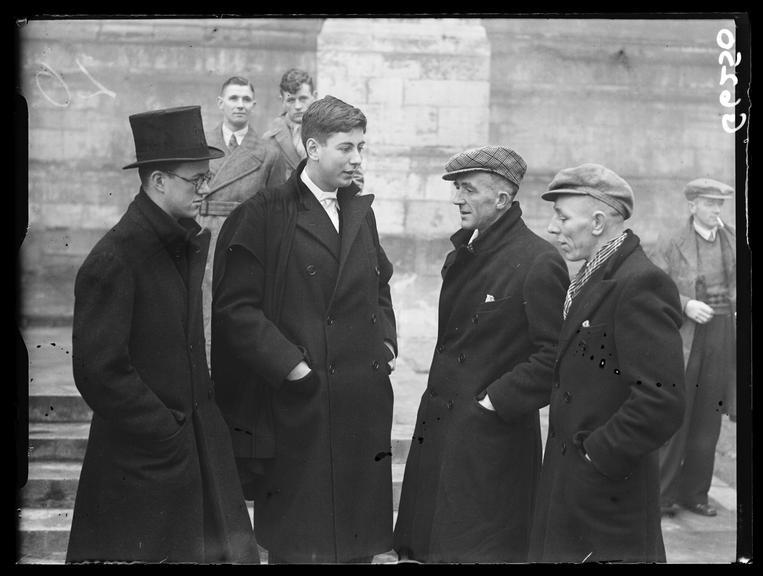 Miners meeting pupils at Eton College
    A photograph of Durham