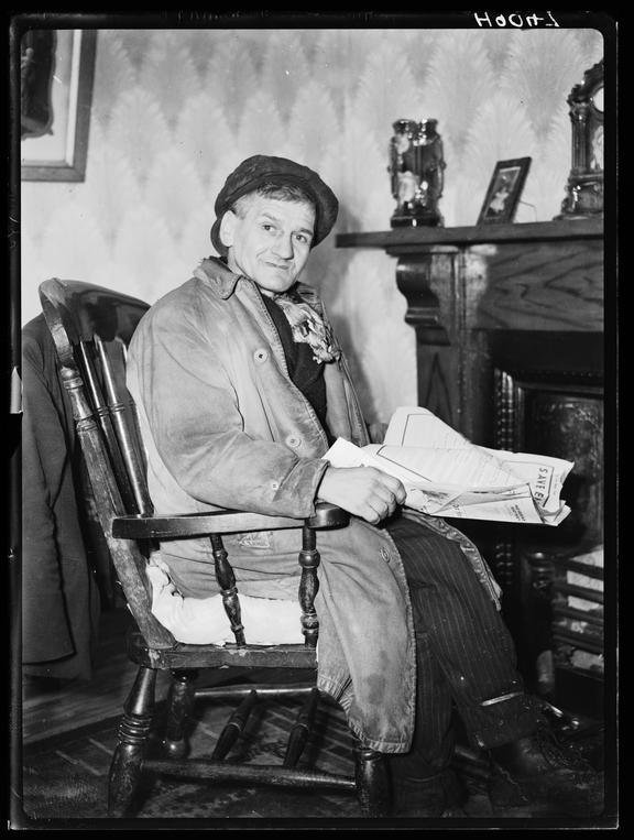 Welsh miner at home
A photograph of William