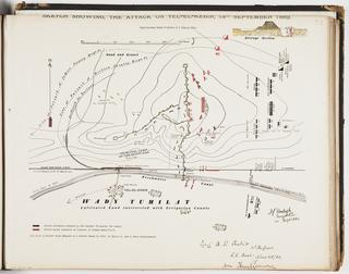 Sketch Showing the Attack on Tel-el-Kebir, 13th September 1882