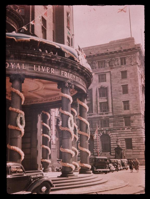 Royal Liver Building
    A Dufaycolor colour transparency of the