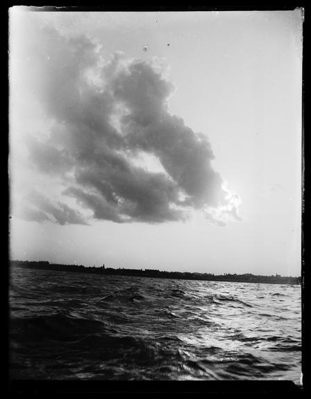 View Of Clouds/Storm Breaking Over Deal, Taken From a Boat