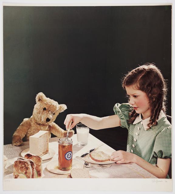 Girl eating breakfast
    A Vivex colour photograph of a young