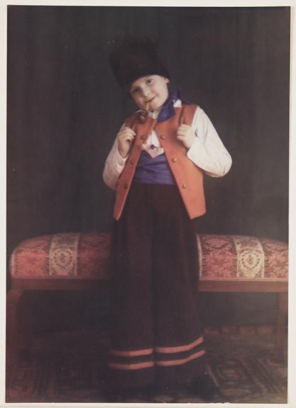 Child dressed in Eastern European costume