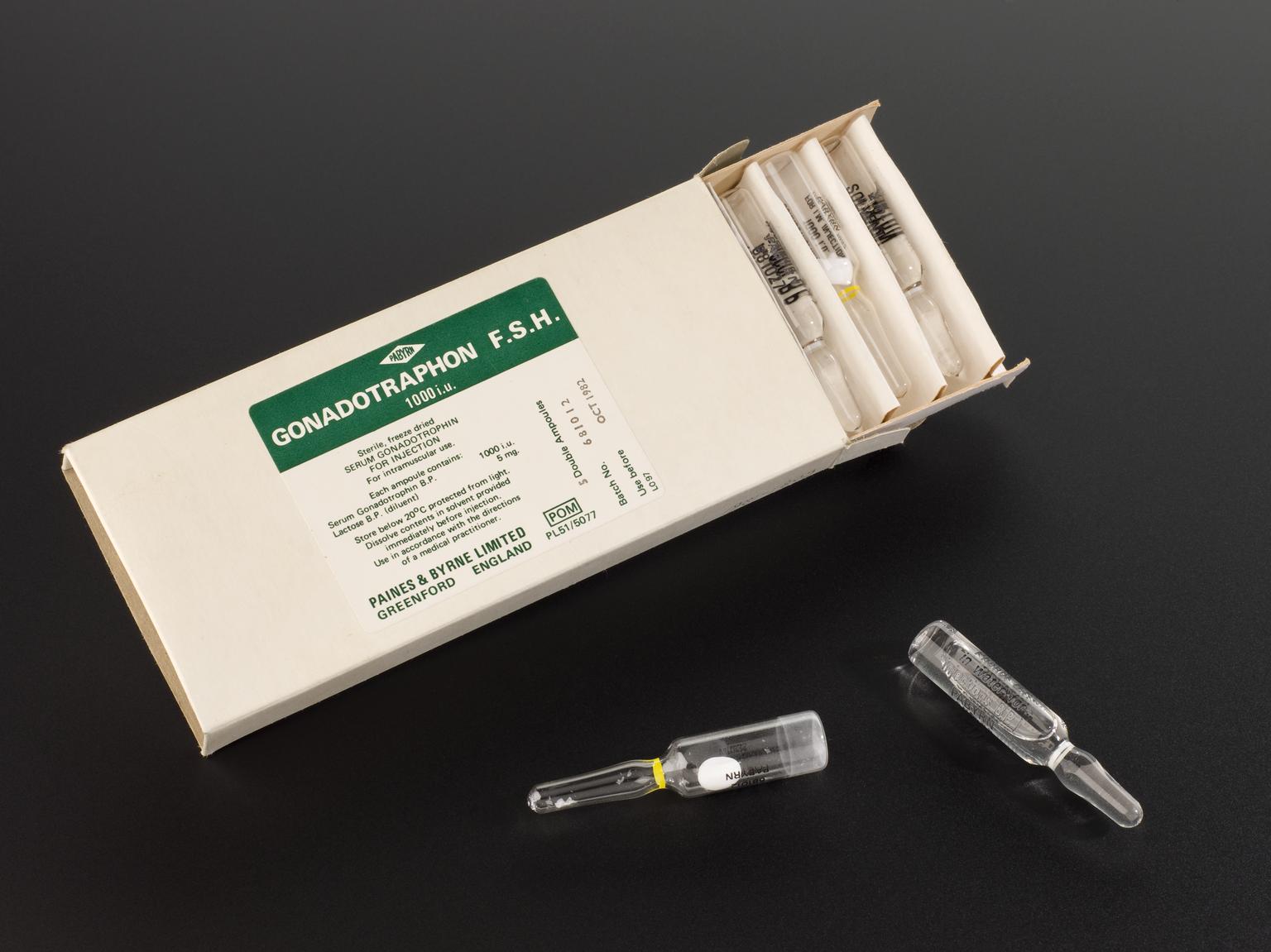 Phenol Injectable 5 ampoules of `Gonadotraphon' gonadotrophin and 5 ampoules of phenol ...