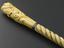 Walking stick made from narwhal tusk with carved ivory pommel