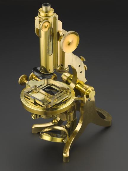 Large compound microscope by Henry Crouch