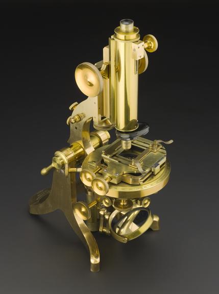 Large compound microscope by Henry Crouch