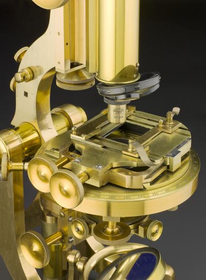 Large compound microscope by Henry Crouch