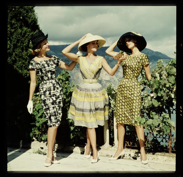 Three women in hats