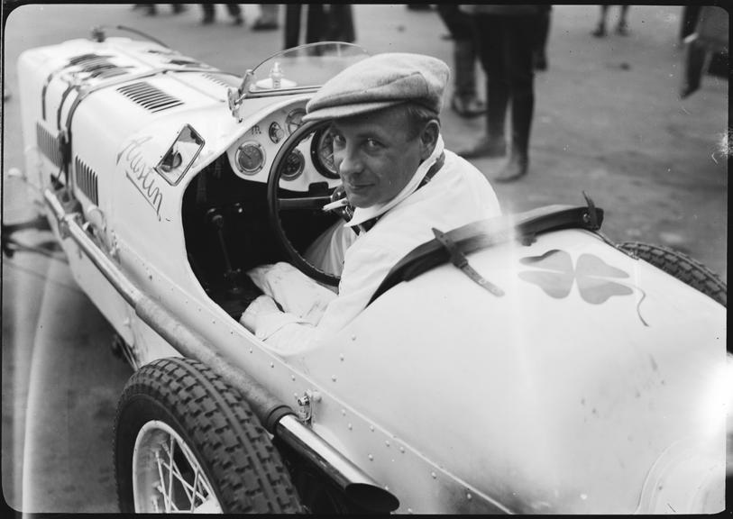 Robert 'Bobby' Kohlrausch at wheel of Austin single seater