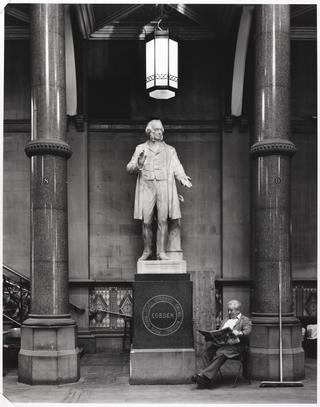 Cobden's Statue, Interior of Wool Exchange, Bradford