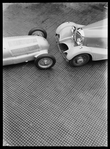 Front end of two Mercedes-Benz cars