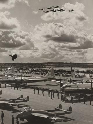 Lincoln bombers fly-past