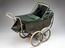 Pram with green upholstery, 20th century, probably English