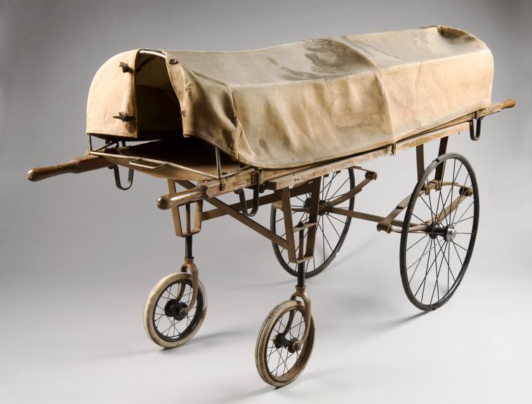 Covered mortuary trolley, c.1900