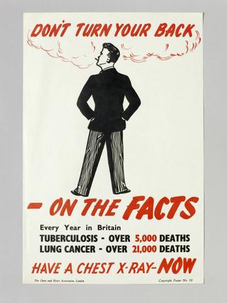 Promotional poster for mass miniature radiography