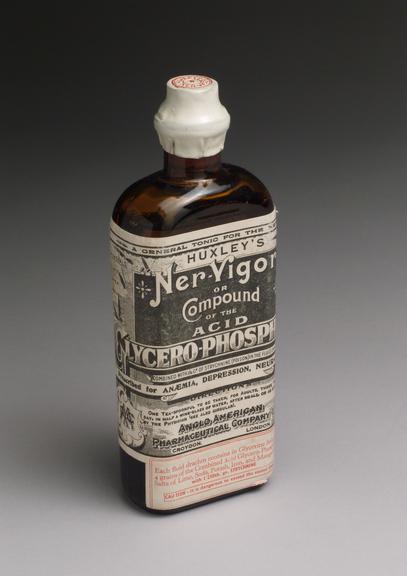 Bottle of Huxley's 'Ner-Vigor', England, 1892-1943