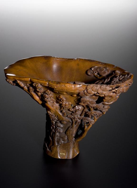 Rhinoceros horn cup, China, 1701-1800 | Science Museum Group