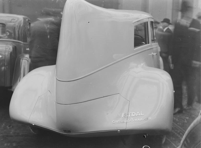 Rear of a 'Mistral' car by Chenard & Walcker