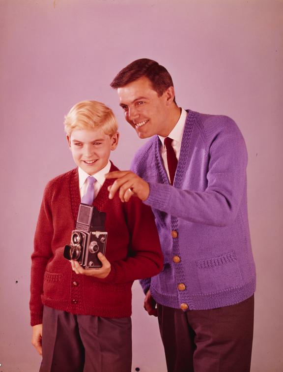 "Father and son" with camera