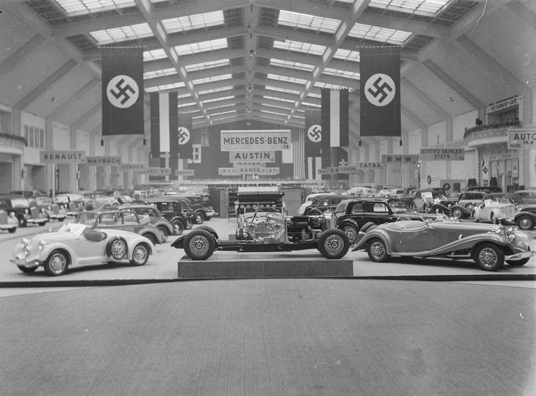 Overview of Mercedes Benz display at Berlin Exhibition