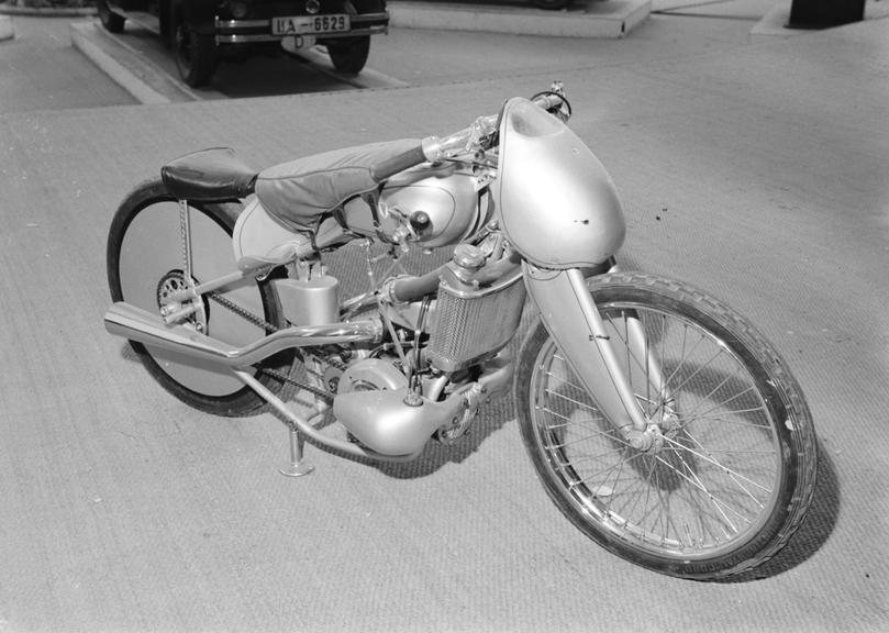 Motorcycle on display in Berlin