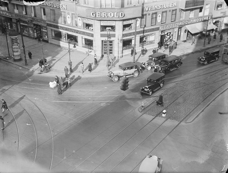 View of streets from above