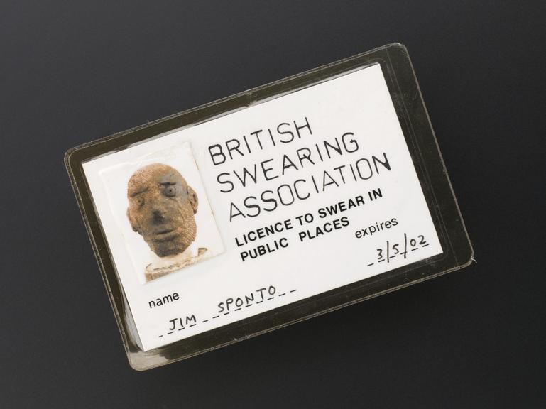 [British Swearing Association membership card]